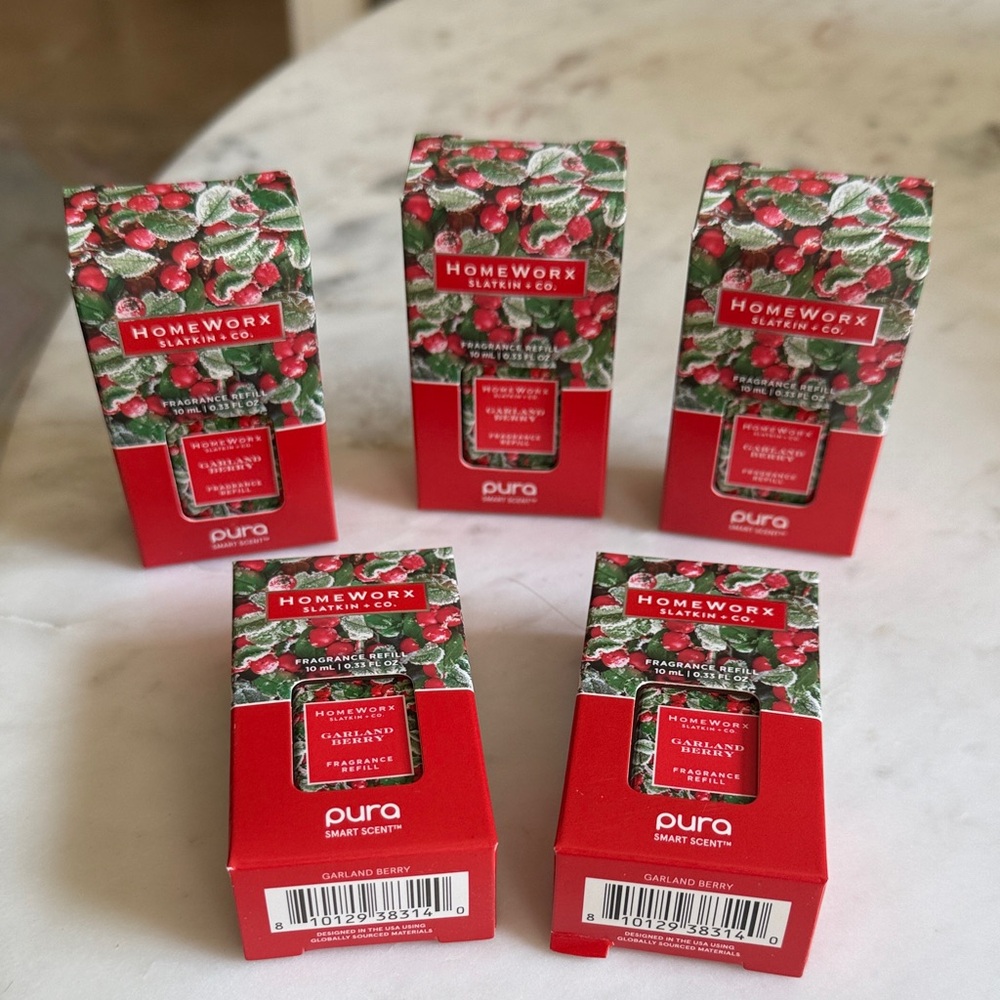 HomeWorx Garland Berry Fragrance Refill - set of 5